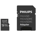 Philips microSDXC Karte 128 GB UHS-I U1 mit SD-Adapter – Hohe Lesegeschwindigkeit