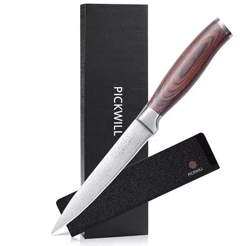 PICKWILL Allzweckmesser 13 cm – Ergonomisches Küchenmesser aus Edelstahl