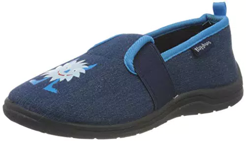 Playshoes Allover Baustelle, Unisex-Kinder Niedrige Hausschuhe