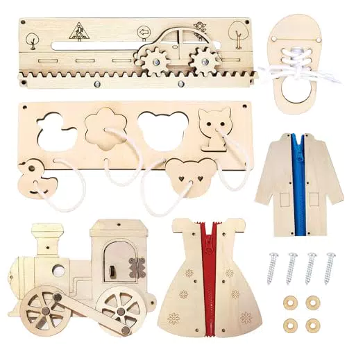 PLLYPE Montessori Busy Board Zubehör für Kleinkinder und Vorschulkinder