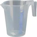 Pressol Messbecher aus Polypropylen, transparent, 2 Liter