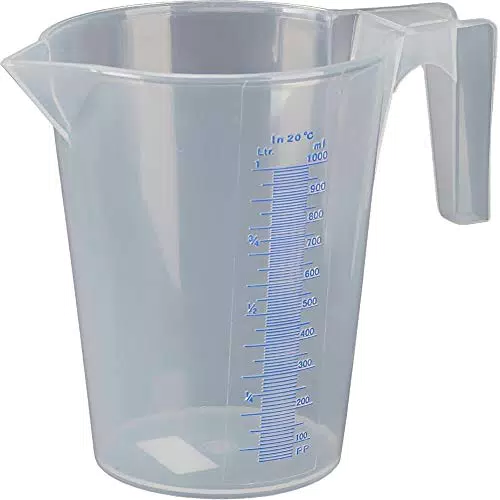 Pressol Messbecher aus Polypropylen, transparent, 2 Liter