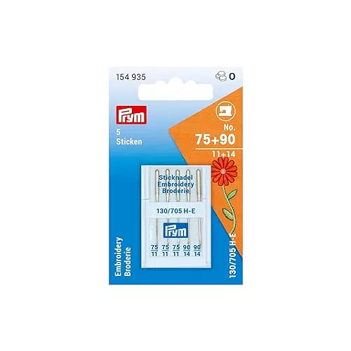 Prym Nähmaschinennadeln Sticken No. 75 und 90 – Hochwertige Qualität