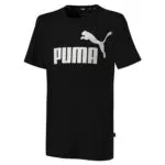 PUMA Kinder T-shirt Schwarz aus Baumwolle - Größe 128