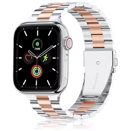QAZNZ Edelstahl Armband für Apple Watch Series 1-3 und Ultra 2/SE