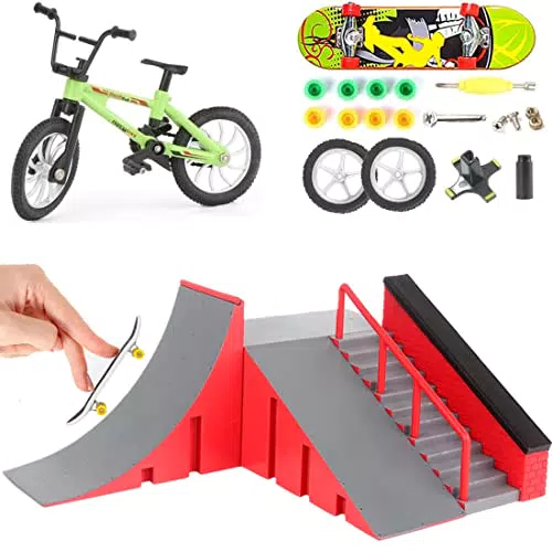 QINIFIFY Finger Skateboard Rampen Set – Mini Skatepark Kit für Kinder