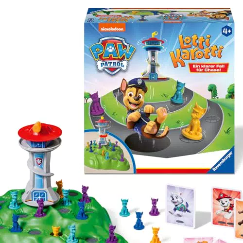 Ravensburger PAW Patrol Lotti Karotti – Spielklassiker für 2 bis 4 Kinder ab 4 Jahren