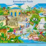 Ravensburger Besuch im Zoo - Rahmenpuzzle für Kinder ab 4 Jahren