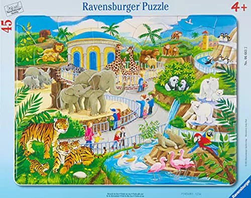 Ravensburger Besuch im Zoo - Rahmenpuzzle für Kinder ab 4 Jahren
