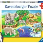 Ravensburger Kinderpuzzle 07602 - Tiere im Zoo für Kinder ab 3 Jahren
