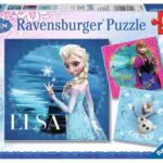 Ravensburger Kinderpuzzle ELSA, Anna & Olaf für Kinder ab 5 Jahren