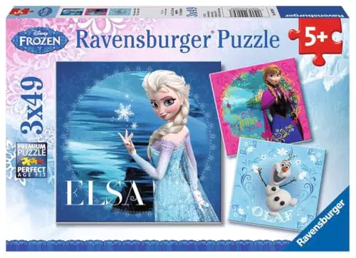 Ravensburger Kinderpuzzle ELSA, Anna & Olaf für Kinder ab 5 Jahren