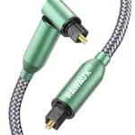 RAWAUX 90 Grad Optisches Kabel Rechtwinklig Toslink für Soundbar und TV