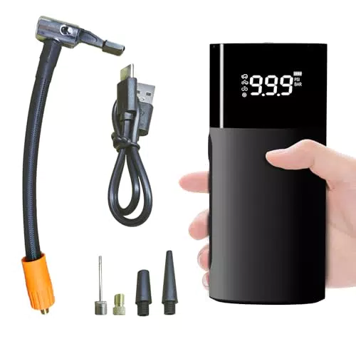 Reifenfüller Tragbarer Luftkompressor 5000mAh 120PSI für Auto- und Fahrradreifen
