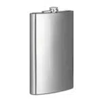 Relaxdays Flachmann XXL aus Edelstahl mit 1,8l Fassungsvermögen, klassisches Design