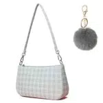 Y3K Retro Karierte Segeltuchtasche für Damen – Kleine Handtasche für Frauen