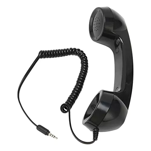 Retro-Telefonhörer mit Mikrofon und Lautsprecher für Mobiltelefone und Computer