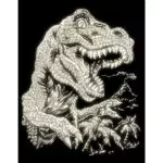Royal & Langnickel Kratzbild Tyrannosaurus Rex für Kinder und Erwachsene