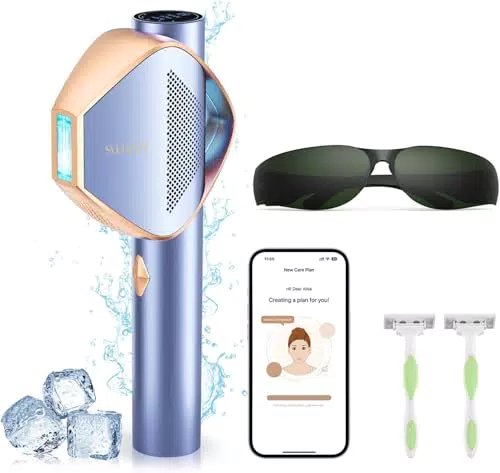 Salloot IPL Haarentfernung Gerät, 4-in-1 PilotX™ mit Saphir-Eis-Kühlung