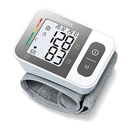 Sanitas SBC 15 Handgelenk-Blutdruckmessgerät mit Warnfunktion für Herzrhythmusstörungen
