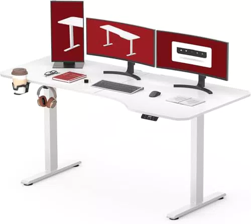 SANODESK Höhenverstellbarer Schreibtisch Elektrisch Ergonomisch für Homeoffice