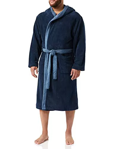Schiesser Herren Bademantel Bademantel, Dunkelblau 803 I