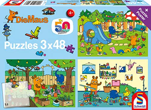 Schmidt Spiele Sendung mit der Maus Micky Tag Kinderpuzzle