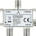 SCHWAIGER VTF7822 SAT-Verteiler 2-Wege für digitales Kabel-Fernsehen 5-2400 MHz