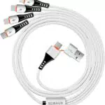 SDBAUX 3A Multi USB Ladekabel, 6 in 1 für iPhone, Samsung, Google und PS5