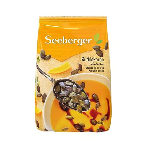 Seeberger Kürbiskerne: Knackige, geschälte Kerne für Salate und Snacks
