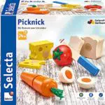 Selecta Picknick Klett- und Schneidespielzeug für Kinder von 2 bis 5 Jahren