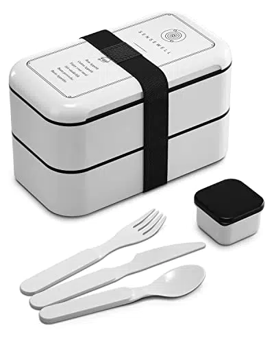 SENSEWELL Bento Box - Mikrowellengeeignete Brotdose für Erwachsene und Kinder