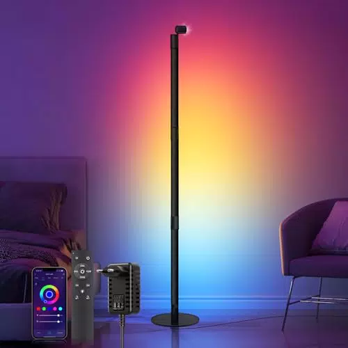 SIGRILL RGB Stehlampe dimmbar mit Fernbedienung, APP und Musik Sync