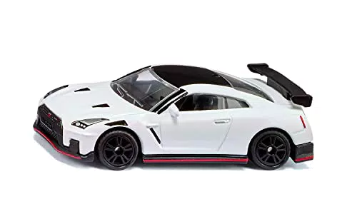 Siku Nissan GT-R Nismo Spielzeug-Auto aus Metall mit Gummireifen und Heckflügel