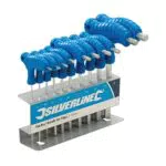 Silverline Innensechskant-Stiftschlüssel mit Quergriffen, 2–10 mm (Modell 323710)
