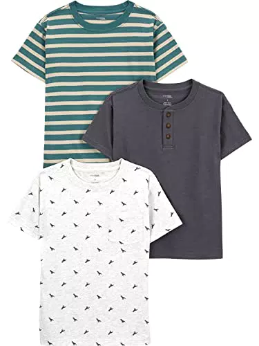 Simple Joys von Carter's Baby Jungen T-Shirt Kurzarm, Dinosaurier Design