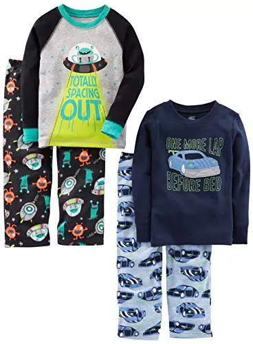 Carter's Jungen Schlafanzug-Set, Autos/Weltraum, 5 Jahre