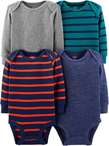 Simple Joys by Carter's Unisex Baby Long-Sleeve Thermal Bodysuits