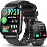 Smartwatch für Damen und Herren mit Telefonfunktion, 1,85'' HD Display, IP68 wasserdicht