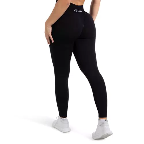 SMILODOX Leggings Damen Silvia Scrunch, High Waist Sporthose für Yoga und Fitness