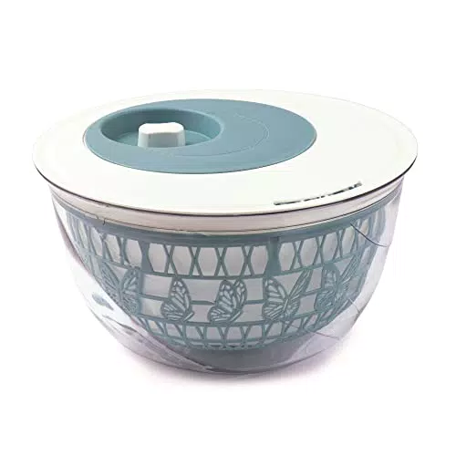 Snips Madame Butterfly Salatschleuder mit Deckel, 4 L, Hergestellt in Italien