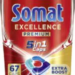 Somat Excellence Premium 5in1 Caps - Spülmaschinentabs mit Extra Boost für hartnäckige Reste