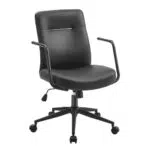 SONGMICS Bürostuhl, höhenverstellbar, PU-Oberfläche, bequeme Rückenlehne, OBG031B01