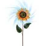 Sonnenblume Windrad – Metall Gartenstecker für Outdoor Dekoration und Spielzeug