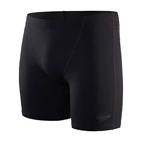 Speedo Herren Eco Endurance+ V Cut Mid Badehose, Schwarz