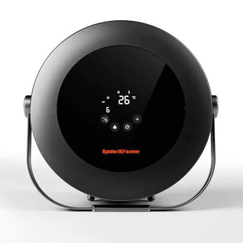Spider Farmer Heizlüfter 540W mit intelligenter Temperaturregelung und 24 Std. Timer