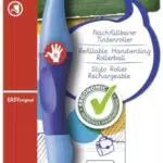 Ergonomischer Tintenroller für Rechtshänder - STABILO EASYoriginal in dunkel-/hellblau - Einzelstift - Schreibfarbe blau - inklusive Patrone