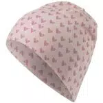 Sterntaler Baby Mädchen Beanie mit Herzen - Kinderbeanie aus Jersey in Rosa