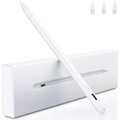 Apple Pencil 2. Generation für iPad (2018-2024) mit Palm Rejection und Neigungssensitivität