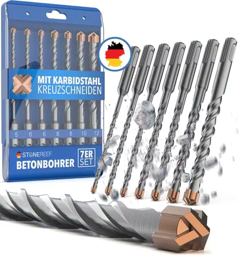 STONE REEF SDS Plus Betonbohrer Set – Präzisionsbohrer für Stein und Beton